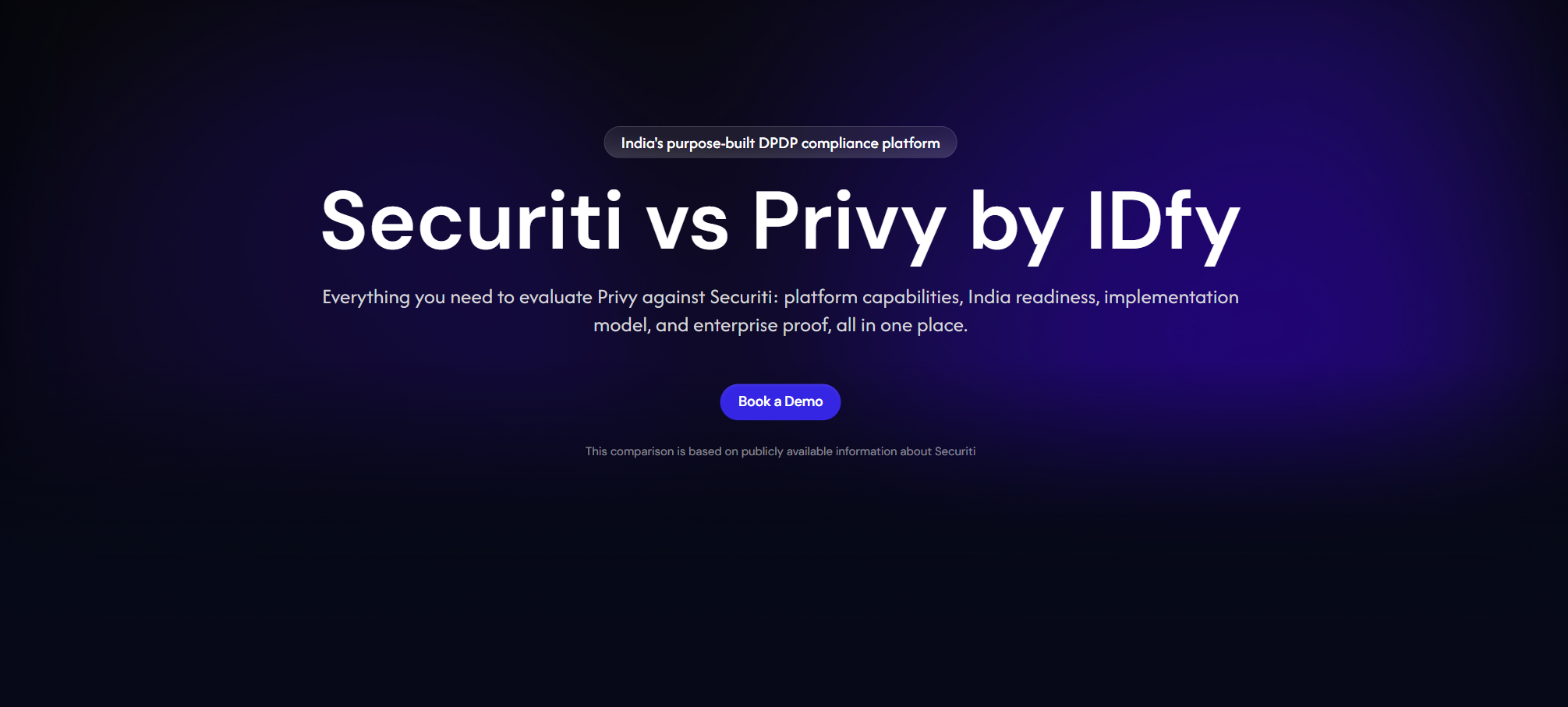 Securiti vs Privy by IDfy