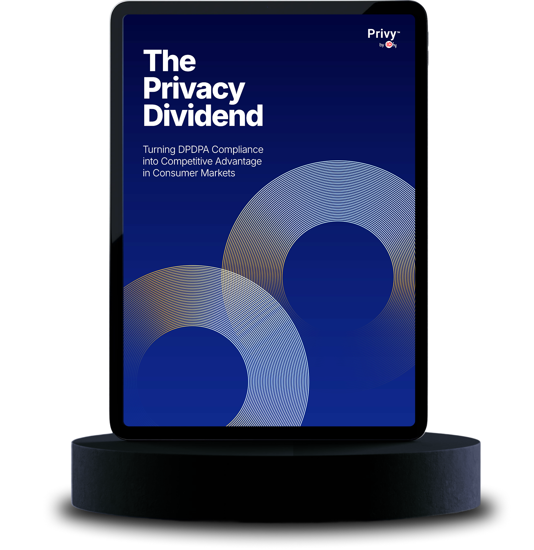 DPDP Compliance Report Tablet Mockup